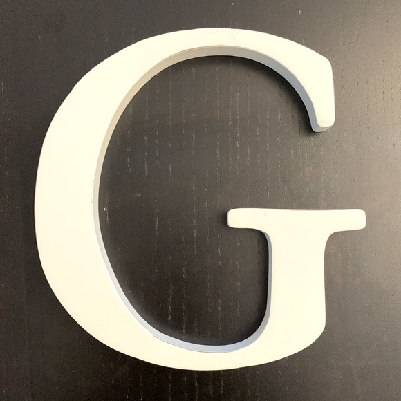 Pottery Barn White Wooden Letters G and E - Picture 2 of 5